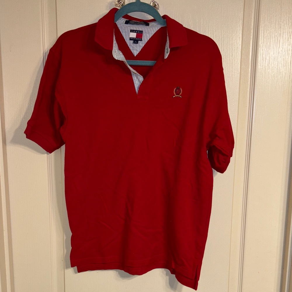 Tommy Hilfiger Men's Polo in Vibrant Red